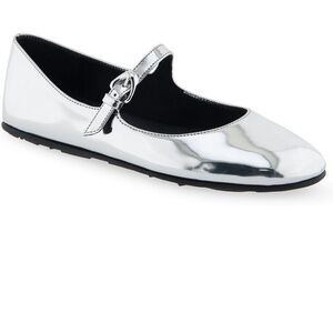 Aerosoles Silver Mirror Metallic Flats